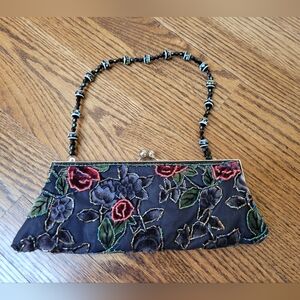Beaded Rose Evening Bag